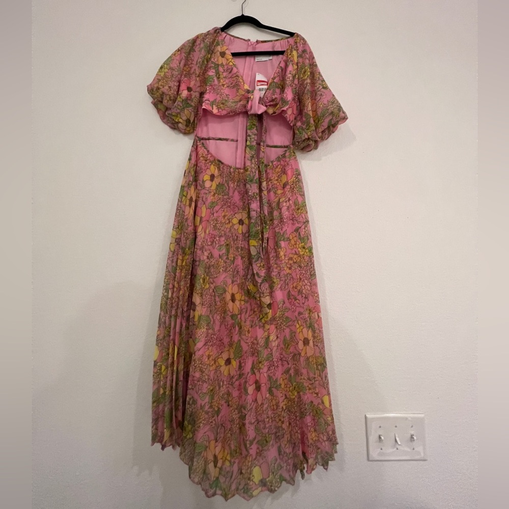 NWT ASOS Floral Chiffon Tie-front Dress